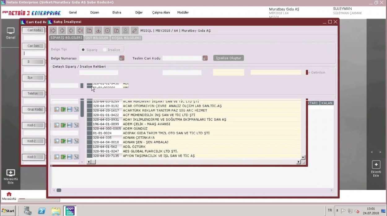 Netsis İrsaliye Alış ve Satış Fatura